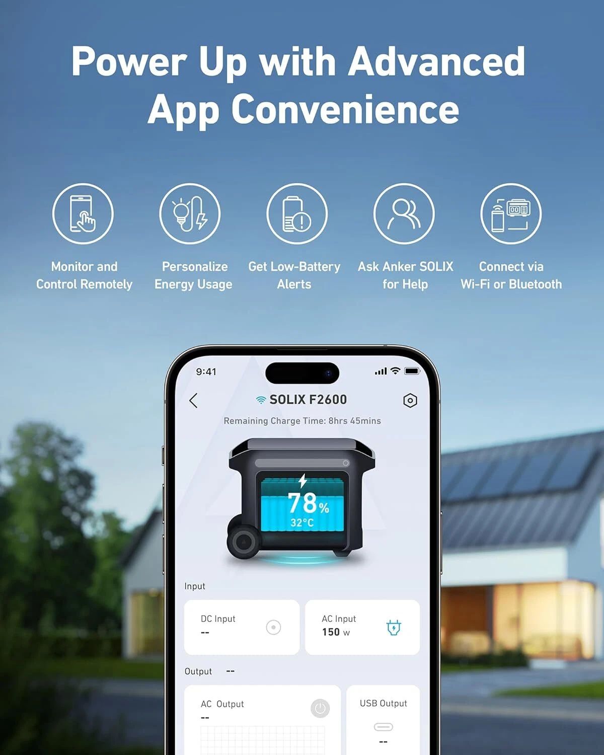 Anker SOLIX F2600 Portable Power Station 2560Wh 2400W Solar Generator