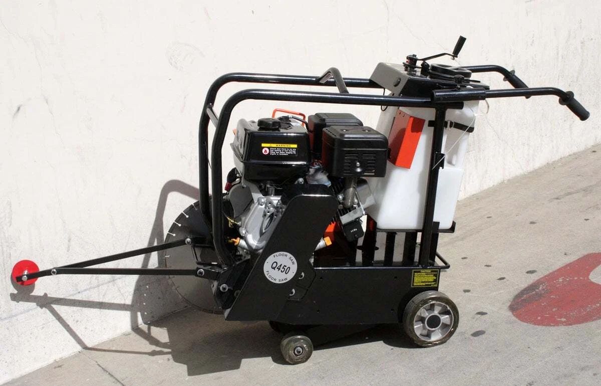 14HP 420cc Gas Power Walk Behind 18" Concrete Floor Cut Off Saw w/Blade