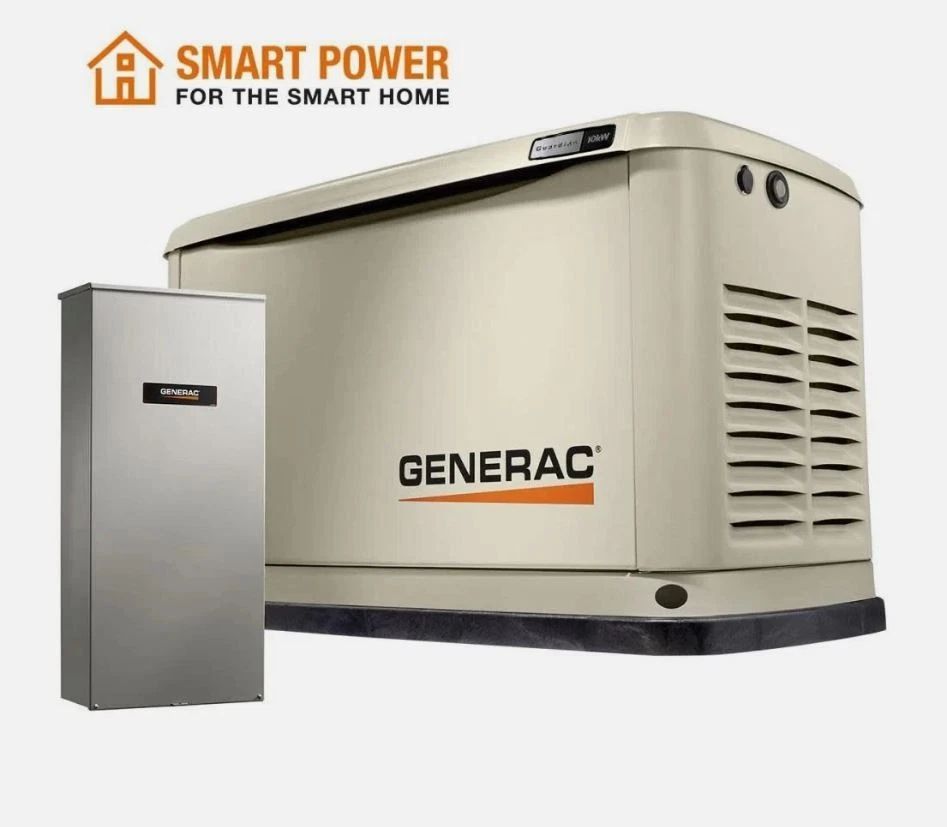 Generac Guardian Series 10,000 Watt (10Kw) Dual Fuel 50-State Air-Cooled Home