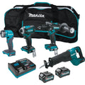 Makita GT401M1D1 40V max XGT 1-1/4" Recip Saw 4-Tool Combo Kit (2.5 Ah/4 Ah) New