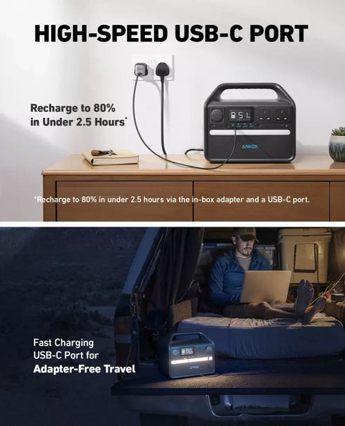 Anker 535 Portable Power Station 512Wh PowerHouse UK Battery 500W - BRAND NEW