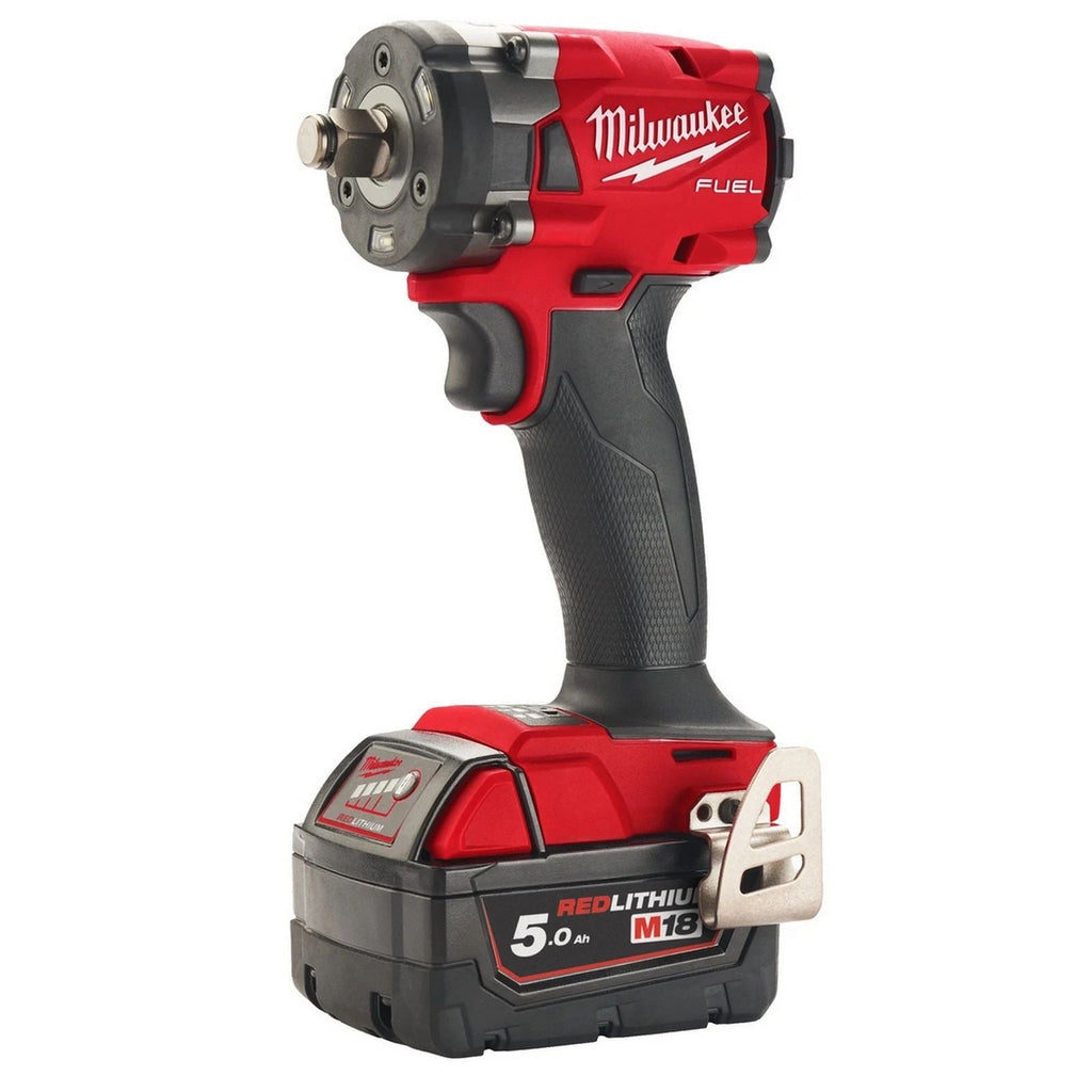 Milwaukee M18FIW2F12-502X 18V Fuel 1/2" Compact Impact Wrench Kit 2X 5.0Ah