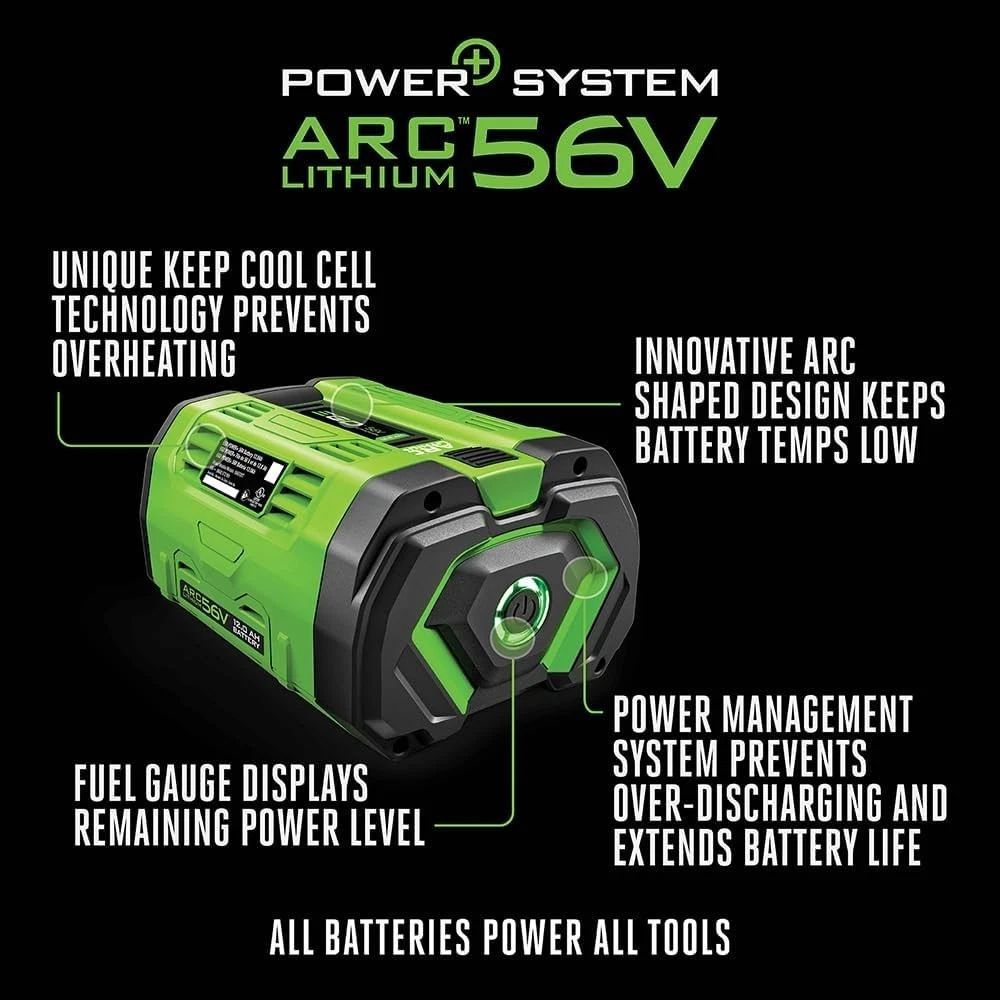 New Genuine OEM EGO BA6720T POWER+ 56-Volt 12.0Ah ARC Lithium Battery