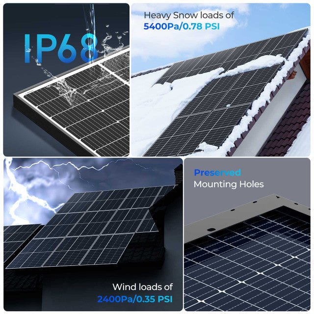 Renogy Bifacial 320 Watt Monocrystalline Solar Panels