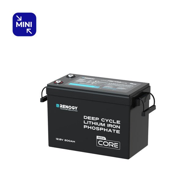 Renogy Core Mini 12.8V 200Ah LiFePO4 Battery w/ Low-Temperature Protection