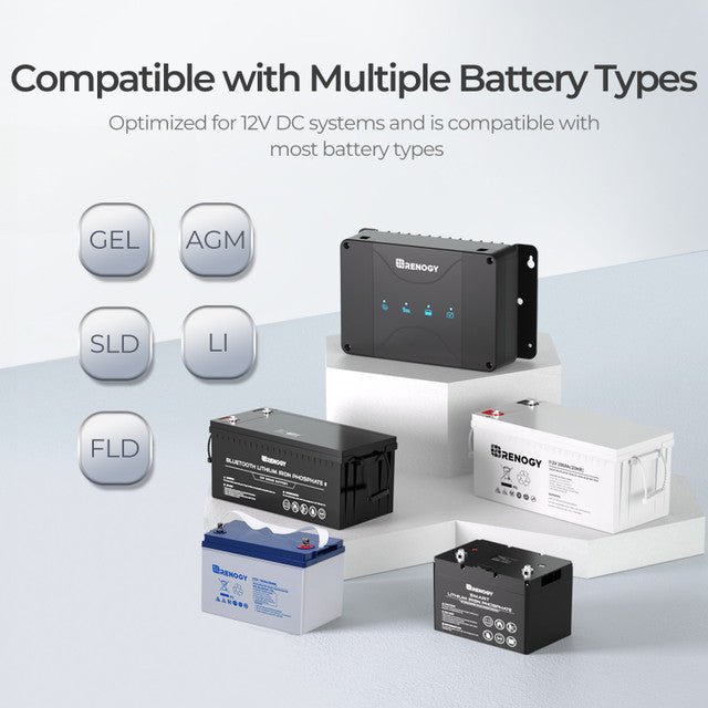 Renogy DCC50S 12V 50A DC-DC On-Board Battery Charger with MPPT + Bluetooth Module