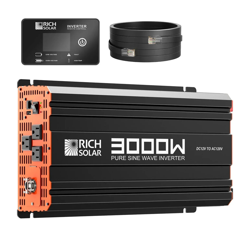 Rich Solar 3000 Watt 12V Industrial Pure Sine Wave Inverter