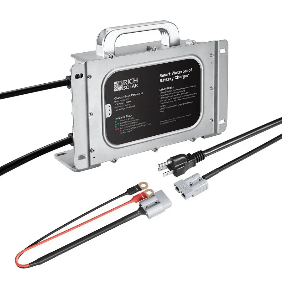 Rich Solar 48V (57.6V) Waterproof LiFePO4 Charger