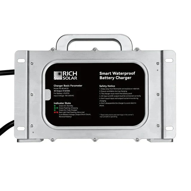 Rich Solar 48V (57.6V) Waterproof LiFePO4 Charger