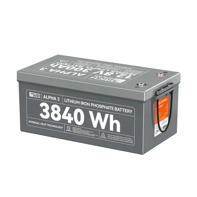 Rich Solar Alpha 3 12V 300Ah Lithium Iron Phosphate Battery