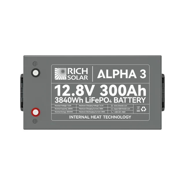 Rich Solar Alpha 3 12V 300Ah Lithium Iron Phosphate Battery