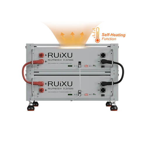 RUiXU Self-Heating Server Rack Battery | Daisy Chain | Bracket Rack