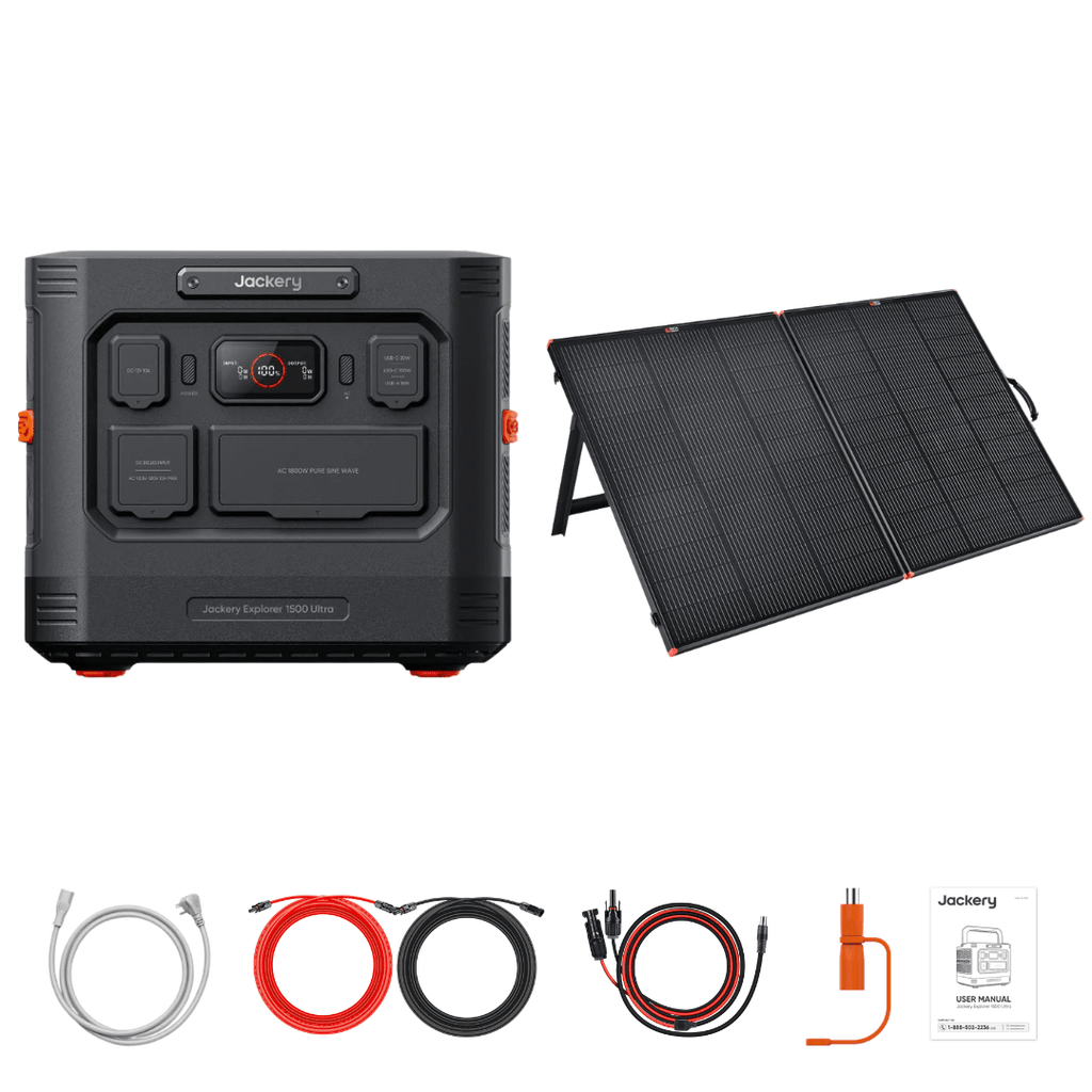 Jackery Explorer 1500 Ultra + Custom Solar Panels Kits