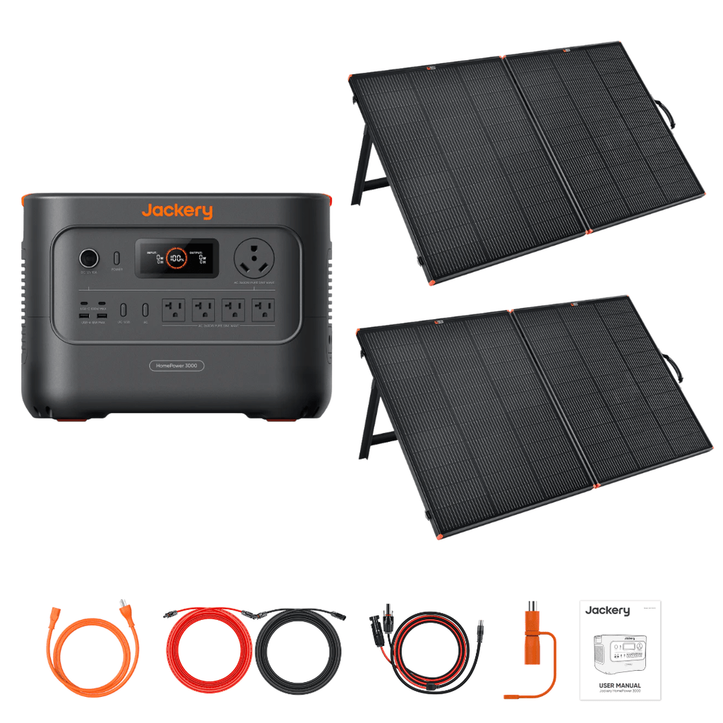 Jackery HomePower 3000 + Custom Solar Panels Kits