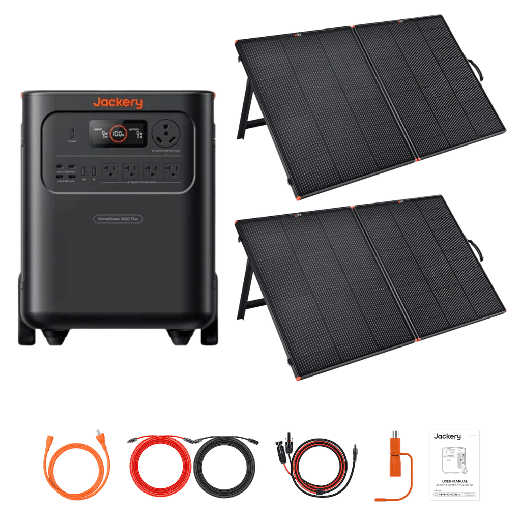 Jackery HomePower 3600 Plus + Custom Solar Panels Kits