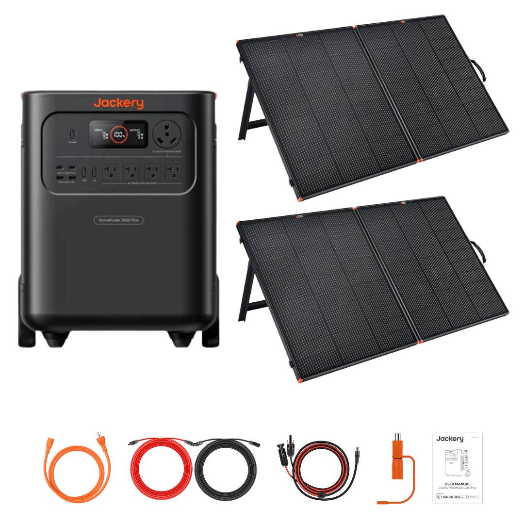 Jackery HomePower 3600 Plus + Custom Solar Panels Kits