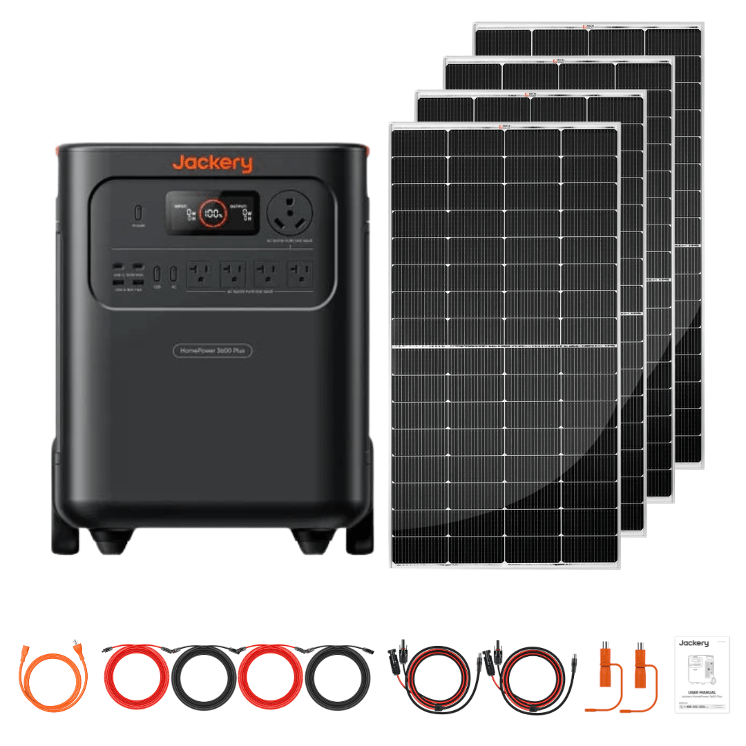 Jackery HomePower 3600 Plus + Custom Solar Panels Kits