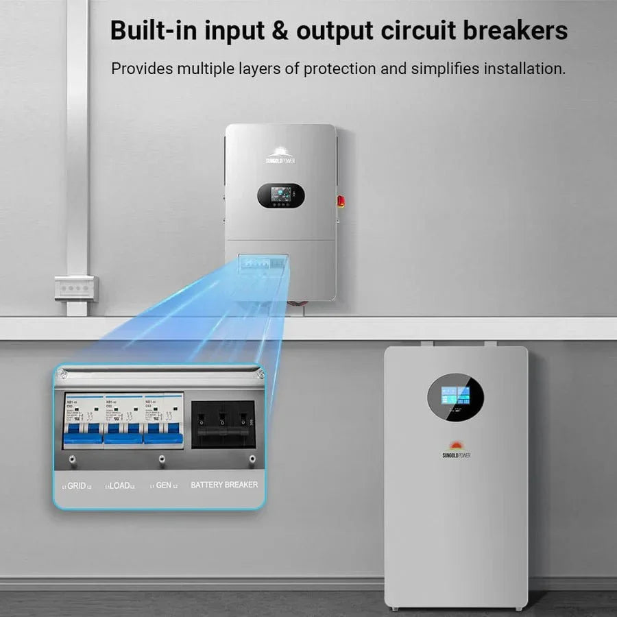 SunGoldPower 12KW 48V All in One Off Grid Solar Inverter
