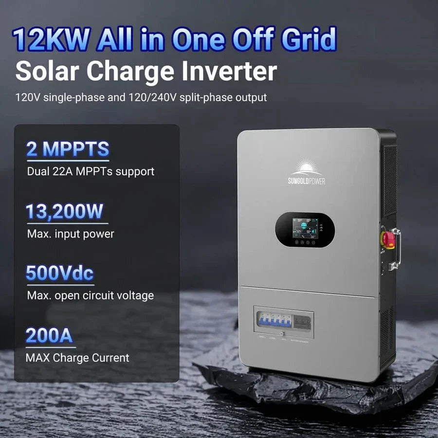 SunGoldPower 12KW 48V All in One Off Grid Solar Inverter