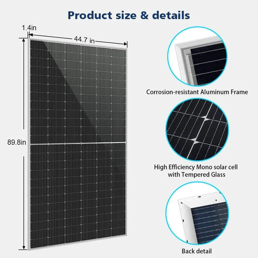 SunGoldPower 560W Bifacial PERC Monocrystalline Solar Panel