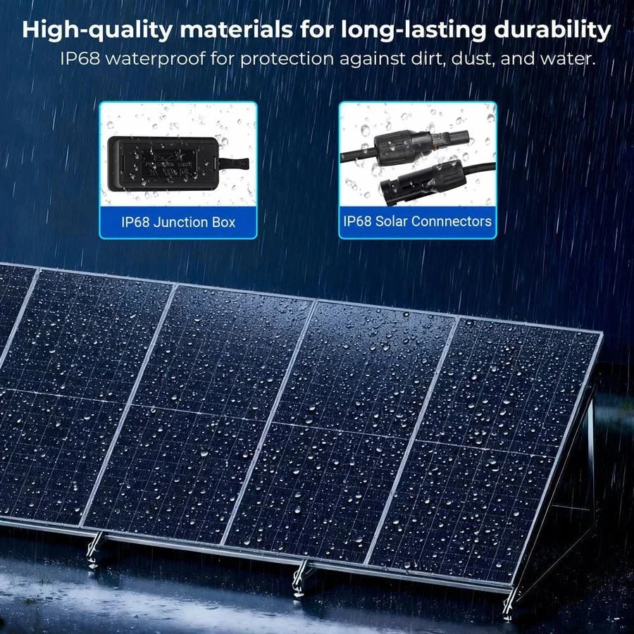 SunGoldPower 590W Bifacial N-Type Monocrystalline Solar Panel