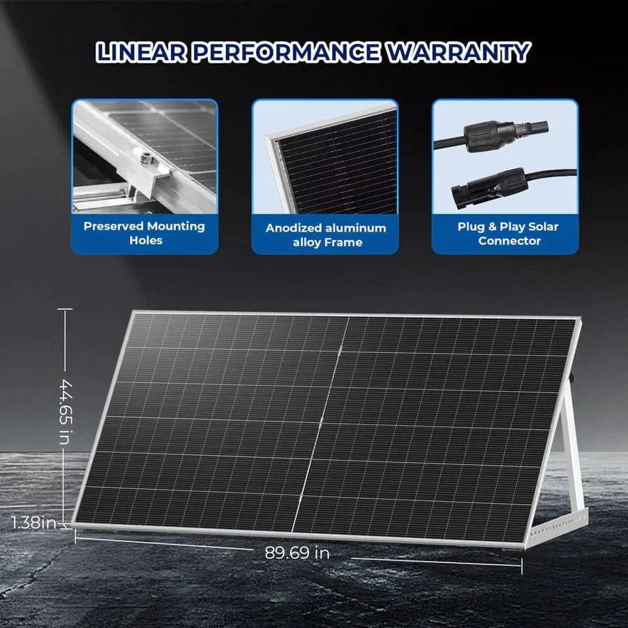 SunGoldPower 590W Bifacial N-Type Monocrystalline Solar Panel