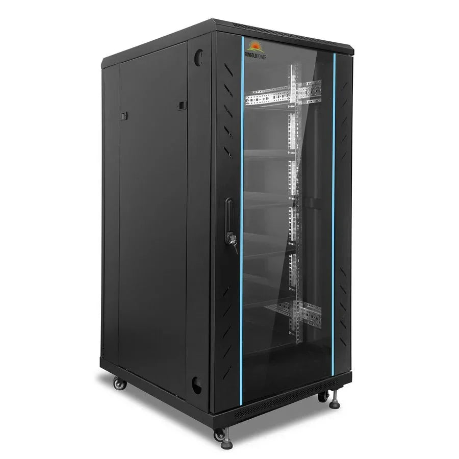 SunGoldPower Enclosed Battery Cabinet 6 Slot with Bus Bar for SG48100P/ SGH48100T