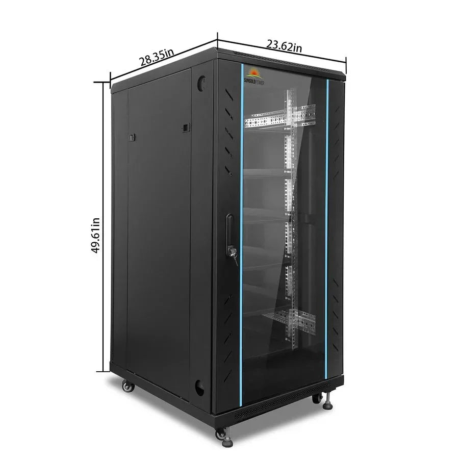 SunGoldPower Enclosed Battery Cabinet 6 Slot with Bus Bar for SG48100P/ SGH48100T