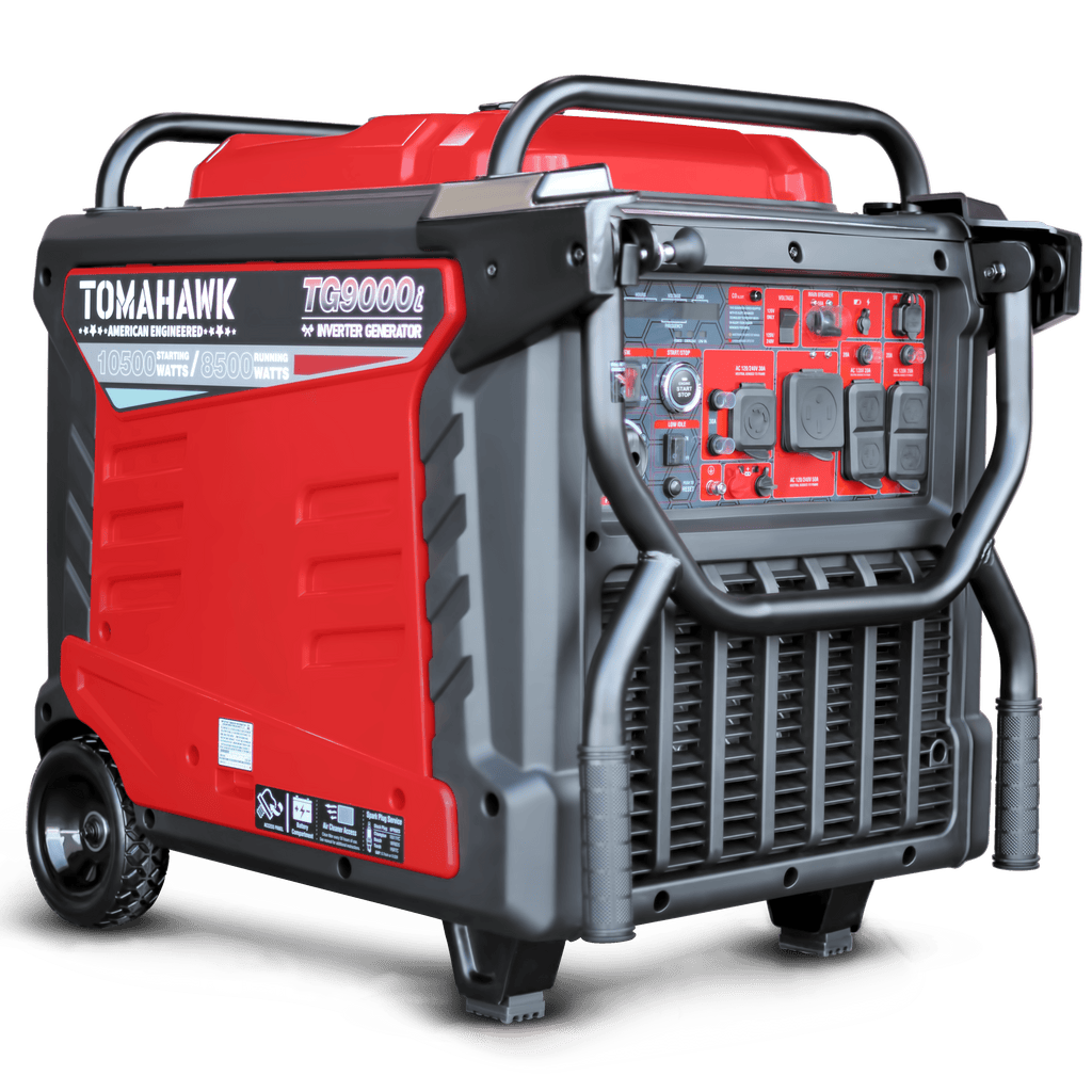 Tomahawk Power 10,500 Watt Inverter Generator Electric Start Super Quiet Portable Gas Power Professional Use