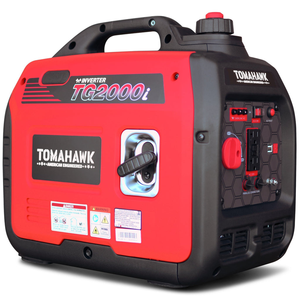 Tomahawk Power 2000 Watt Inverter Generator Super Quiet Portable Gas Power Professional Use