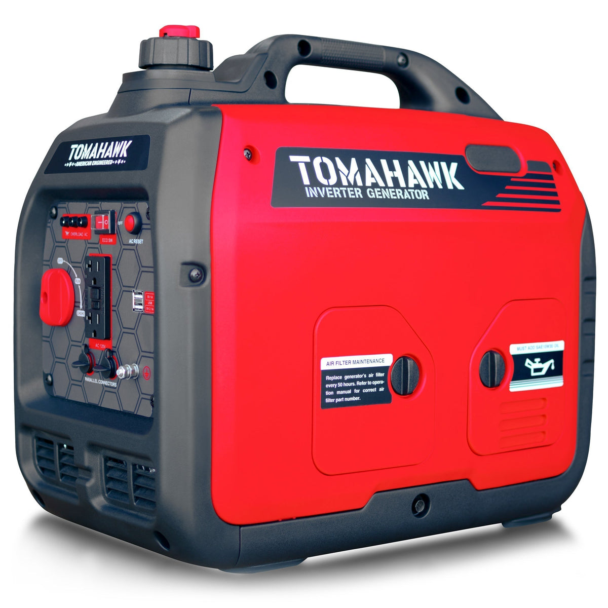 Tomahawk Power 2000 Watt Inverter Generator Super Quiet Portable Gas Power Professional Use