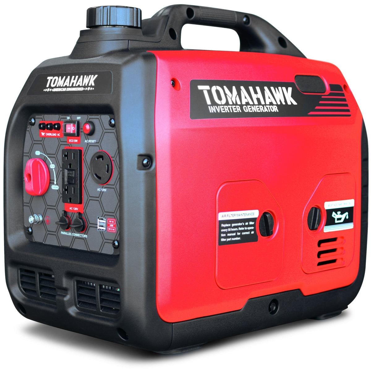 Tomahawk Power 3000 Watt Inverter Generator Super Quiet Portable Gas Power Professional Use