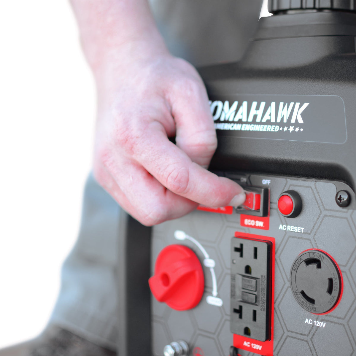 Tomahawk Power 3000 Watt Inverter Generator Super Quiet Portable Gas Power Professional Use